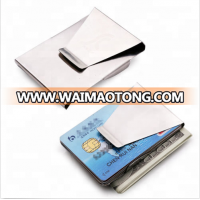 Men Dollar ID Holder Stainless Steel Double Side Titanium Money Clip